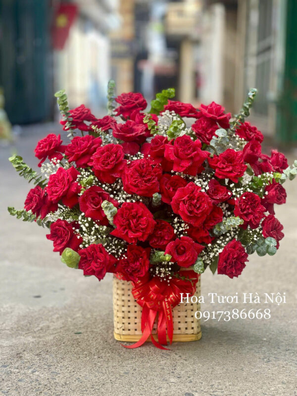 Giỏ Hoa Đẹp– HG096
